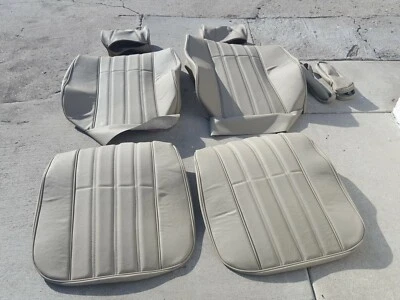 KIT TAPIZADO ASIENTO ESTÁNDAR BMW E28 528I 528e 535i CUERO BEIGE PERLA NUEVO Foto 1 de 4