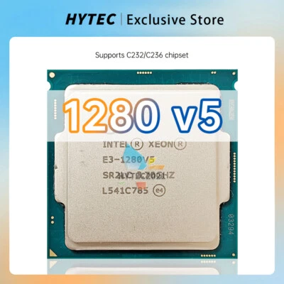 Procesador CPU Intel Xeon E3-1280 v5 SR2CL 4 núcleos 3,70 GHz 8 MB 80 W LGA-1151 Foto 1 de 4