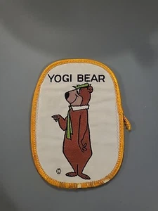 Yogi Bear Hanna-Barbara Cartoon Embroidered Patch Sew On 1980s - Picture 1 of 3