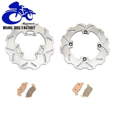 CR125R CR125E 98-01 For Honda Full Set Brake Disc Rotor Pads CR250R CR250E 97-01 - Image 1 of 4