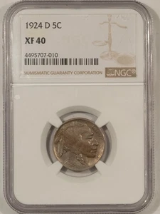 1924-D BUFFALO NICKEL - NGC XF-40 - Picture 1 of 3