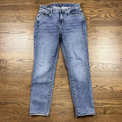 NYDJ Jeans Womens 6 Blue Medium Wash Margot Girlfriend Lift Tuck Denim Stretch - Image 1 of 4