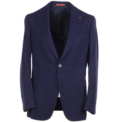 Isaia 'Domenico' Navy Extra-Soft Cashmere-Wool-Silk Sport Coat 38R (Eu 48) NWT - Image 1 of 4