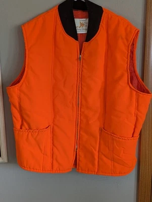 VINTAGE ORIGINAL FIELD & FOREST HUNTING BLAZE ORANGE VEST XL - Image 1 of 4