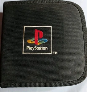 Vintage PlayStation CD Wallet 🕹️ Folder Game Disc Holder Zipup 🕹️ Genuine - Bild 1 von 4