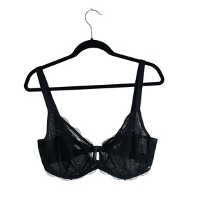 Freya Fancies Underwire Plunge Sheer Lace Balconette Bra AA1011 Size 34I - Picture 1 of 6