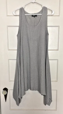APRICOT Asymmetrical Gray Sleeveless Dress Size M - Image 1 of 4