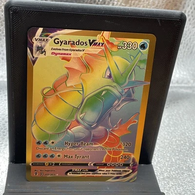Pokemon Gyarados VMax HP330 Hyper Beam #207/203 Rainbow Gold Foil Promo P2 - Image 1 of 2