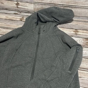 Athleta Heather Gray Full Zip Hoodie Scuba Women's Small - Picture 1 of 7