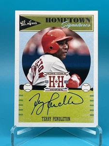 2013 Panini Hometown Heroes Hometown Signatures Terry Pendleton #HSTE Auto - Picture 1 of 2
