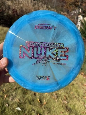 Discraft 2025 Tour Series Nuke Webby Z Swirl Ezra Aderhold Blue 173g-174g - Image 1 of 4