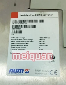 New NUM Servo Drive MDLU3034N01SN Fast Delivery DHL/FedEX! - Picture 1 of 4