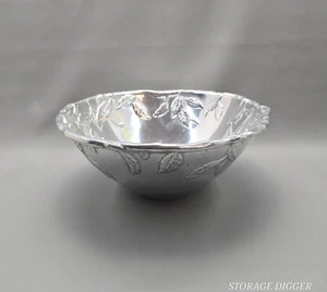 Vintage Charter Club Eden Grove Blatt Design Metall große Salat Servierschüssel 13" - Bild 1 von 11
