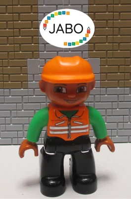 (Q13/106) Lego Duplo Figure Man Builder - Image 1 of 2