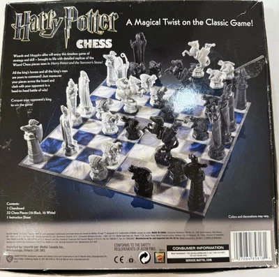 Harry Potter Chess Set Mattel Complete 2009 Chessboard,32 Chess PCS &Instruction - Image 1 of 4