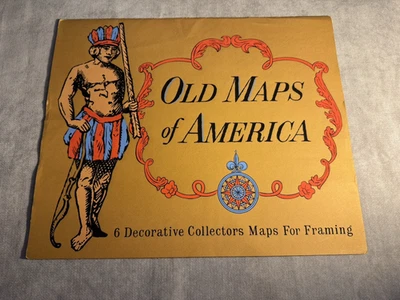 Old Maps of America - 6 Decorative Collector Art Maps By Howard Morris - Image 1 of 4