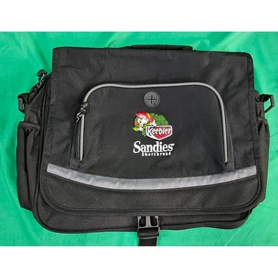 Bolsa para laptop Keebler Sandies Shortbread da Leed's Black Messenger Bag 2750-54BK - Imagem 1 de 4