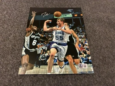 Foto firmada por Jason Williams de 8x10 Beckett certificado de autenticidad chocolate blanco Sacramento Kings Foto 1 de 2
