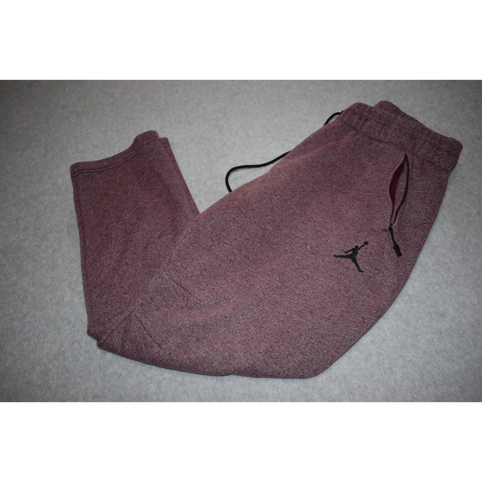 Calça de moletom Nike academia joggers Michael Air Jordan masculina tamanho 2XL XXL roxa cônica - Imagem 1 de 4