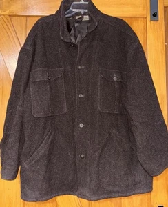 Lost & Found Ria Dunn Wool Shirt Jacket Coat Winter Men’s Size XL Brown - Picture 1 of 10