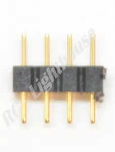 4 Pin Adapter Stecker auf Stecker 3528 und 5050 LED Lichtleisten Stecker - Bild 1 von 1
