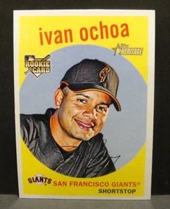 2008 Topps Heritage Baseball #720 Ivan Ochoa SF Giants Short Print NM - Picture 1 of 2