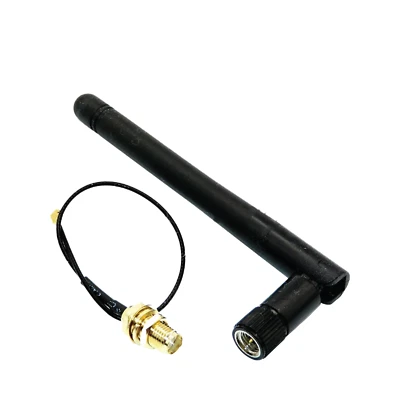 Antenna WiFi Bluetooth 2.4GHz 3dBi con cavo da U.FL IPEX a RP-SMA 17cm - Immagine 1 di 2