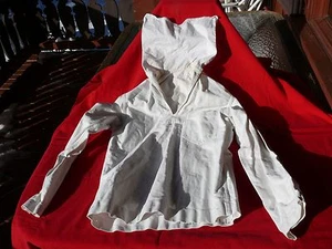 CAMISA JUMPER BLANCA Naval de los Estados Unidos Era Vietnam Llamada LL Thomas Talla Pecho Pequeño 36" GC  - Imagen 1 de 6