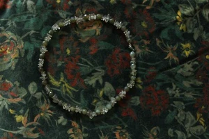 Vintage Rauchquarz Halskette Runde Perlen Chocker - Bild 1 von 2