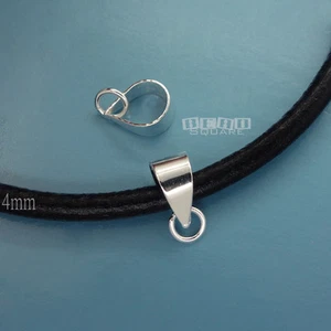 2 conectores de fianza colgantes de triángulo de plata esterlina con anillos cerrados #33328 - Imagen 1 de 1