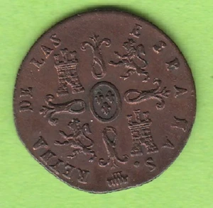 Coin Maravedi Spain 2 Maravedis 1847 Segovia better than very nice nswleipzig - Picture 1 of 2