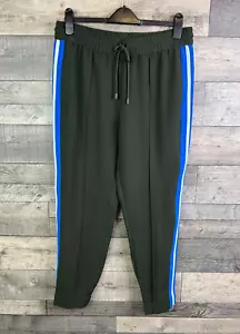 Me & Em Damenhose Seitenstreifen UK 14 grün blau Pull-On Freizeit Jogger-Stil - Bild 1 von 12