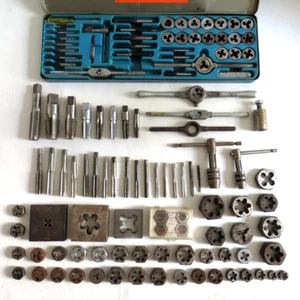Large Lot of 117 Vintage Tap Die Pipe Threader Machinist Threading Tools - Picture 1 of 16