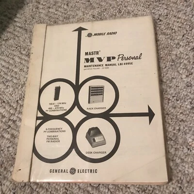 GE MASTR MVP PERSONAL TWO-WAY FM RADIO MANUAL LBI4995E Datafile Folder DF-9039 - Image 1 of 4