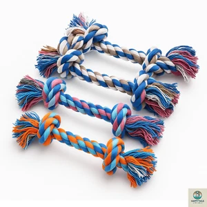 Dog Toys for Aggressive Chewers Puppy Teething Rope Knot Toy Tug Variety Pack - Picture 1 of 6