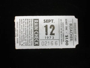 September 12, 1973 Pittsburgh Pirates @ Chicago Cubs Ticket Stub - Picture 1 of 2