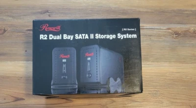 Rosewill External Dual Bay Hard Drive Enclosure R2-JBOD SATA II w 2 1TB HDDs 2TB - Image 1 of 4