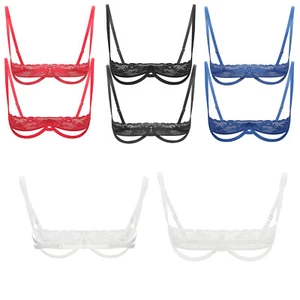 Soutien gorge femme soutien gorge push up lingerie adulte érotique dentelle réglable - Photo 1/43