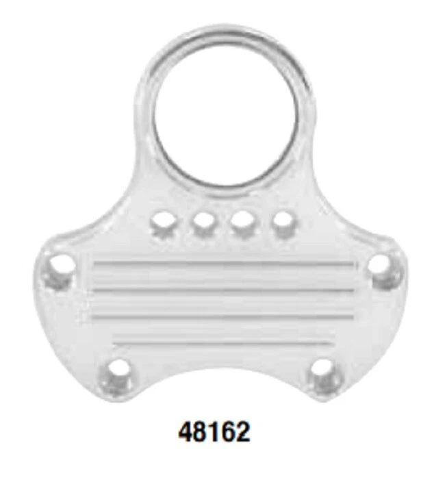Soporte de calibre de abrazadera de manillar cromado - Harley Sportster Dyna FXD Fatboy 48162 Foto 1 de 1