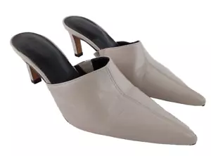 Autograph Women's Leather Mule Size 3 Dark Almond Slip On Pointed Toe NWOT F2 - Picture 1 of 10