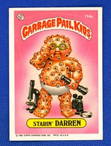 1986 Topps Garbage Pail Kids Series 3 # 114a Starin' Darren - Picture 1 of 2