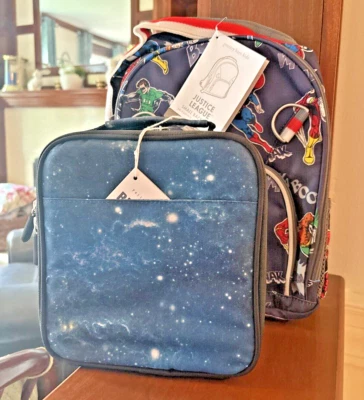 Pottery Barn school Disney Justice league Disney + Lunch Box bag batman flash . - Image 1 of 4
