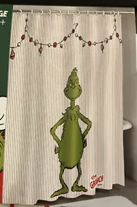Dr. Seuss The Grinch Christmas Shower Curtain 70”x72” NEW!! - Picture 1 of 2
