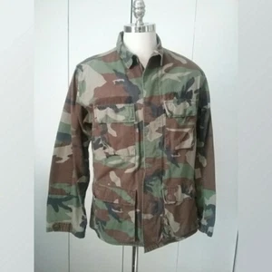 US Army Regulation Camouflage Distressed Shirt  - Picture 1 of 5