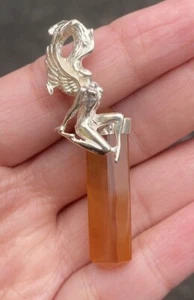Carnelian Agate Pendulum or Pendant-Personal Power Gem! - Photo 1 sur 4
