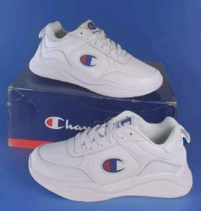 Champion Men's 93 Eighteen Size 9 White Athleisure Casual Athletic Sneakers - Picture 1 of 21