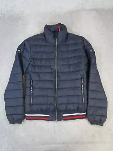 Superdry Jacket Mens Large Blue Red White Insulated Puffer - Picture 1 of 9