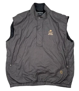 DryJoys by FootJoy Golf Vest Men’s XL Wind Rain Jacket 1/2 Zip Brown Vintage - Picture 1 of 9