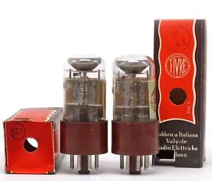 MATCHED PAIR 1629 FIVRE NOS ITALY Tube Valve Lampe 진공관 真空管 电子管 Valvula Valvola - Bild 1 von 2