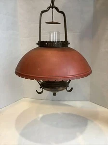 Lámpara de techo de cable duro colgante vintage Red Tim estilo lámpara de aceite antigua - Imagen 1 de 10